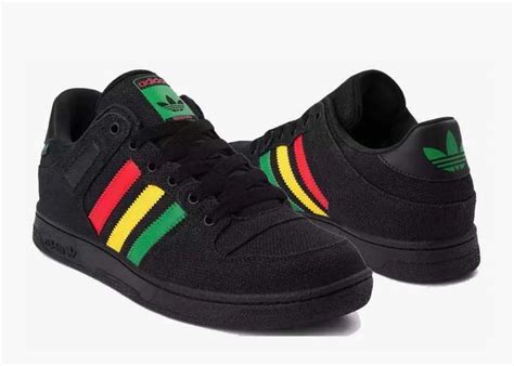 replica adidas hemp shoes|Adidas rasta shoes.